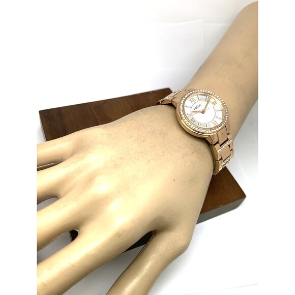 Fossil Women\'s Watch ES3284 Virginia Quartz Rose Gold Stainless Steel 30mm main image 7